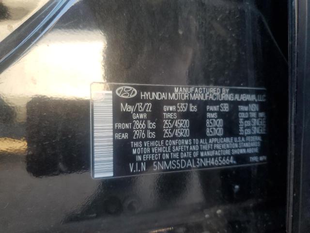 Photo 12 VIN: 5NMS5DAL3NH465664 - HYUNDAI SANTA FE C 