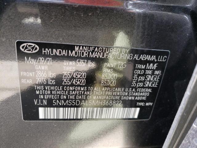 Photo 9 VIN: 5NMS5DAL5MH368822 - HYUNDAI SANTA FE C 