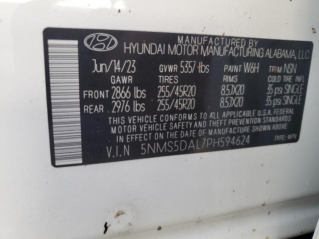 Photo 12 VIN: 5NMS5DAL7PH594624 - HYUNDAI SANTA FE C 