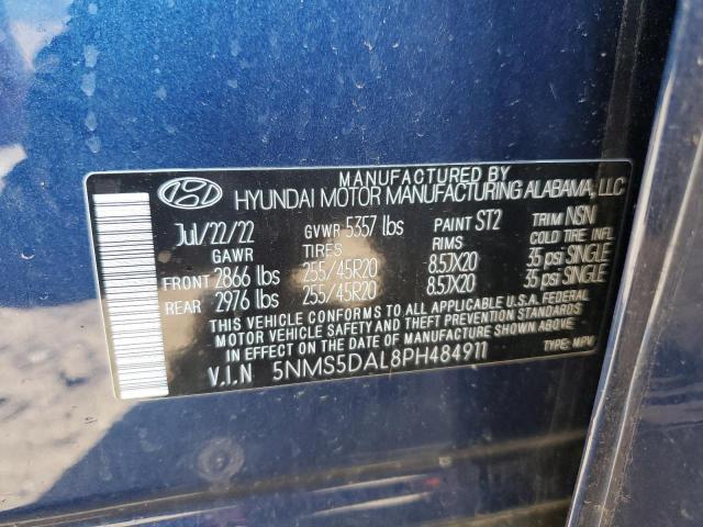 Photo 11 VIN: 5NMS5DAL8PH484911 - HYUNDAI SANTA FE C 