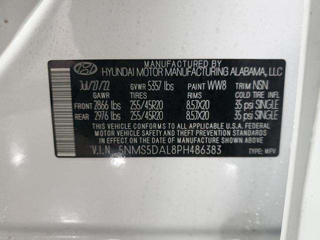 Photo 12 VIN: 5NMS5DAL8PH486383 - HYUNDAI SANTA FE C 