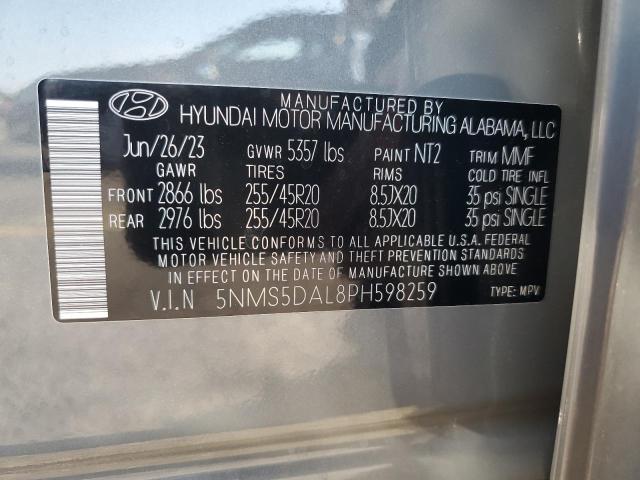 Photo 13 VIN: 5NMS5DAL8PH598259 - HYUNDAI SANTA FE C 