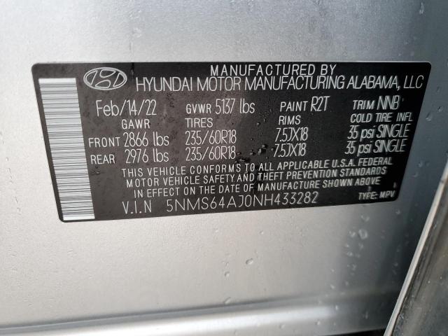 Photo 12 VIN: 5NMS64AJ0NH433282 - HYUNDAI SANTA FE 