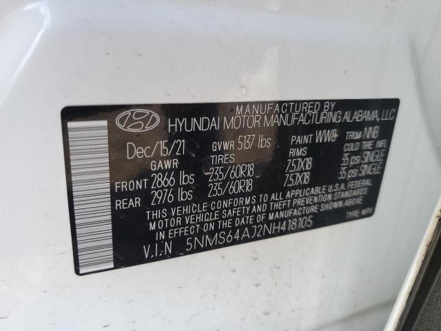 Photo 13 VIN: 5NMS64AJ2NH418105 - HYUNDAI SANTA FE 