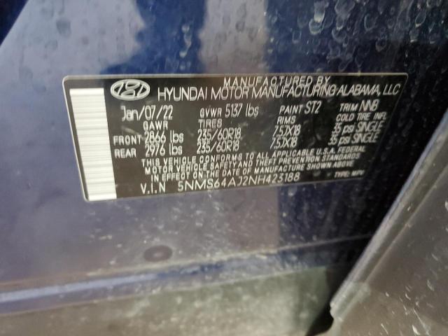 Photo 12 VIN: 5NMS64AJ2NH423188 - HYUNDAI SANTA FE 