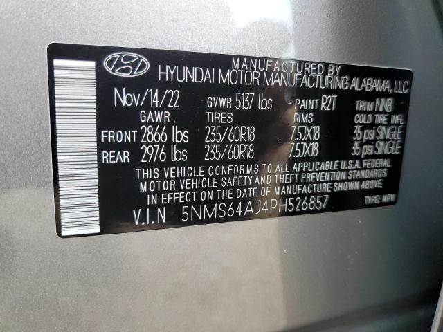 Photo 13 VIN: 5NMS64AJ4PH526857 - HYUNDAI SANTA FE 