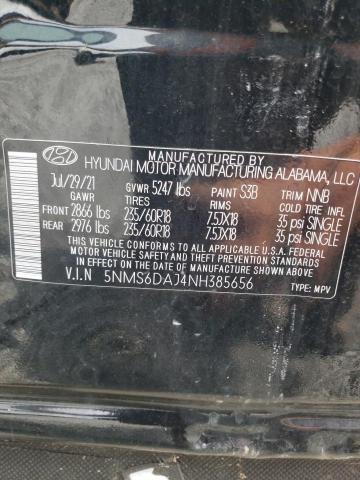 Photo 11 VIN: 5NMS6DAJ4NH385656 - HYUNDAI SANTA FE S 