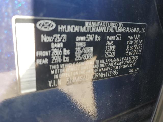 Photo 12 VIN: 5NMS6DAJ9NH413385 - HYUNDAI SANTA FE S 