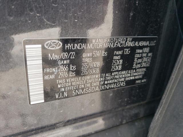 Photo 11 VIN: 5NMS6DAJXNH463745 - HYUNDAI SANTA FE 