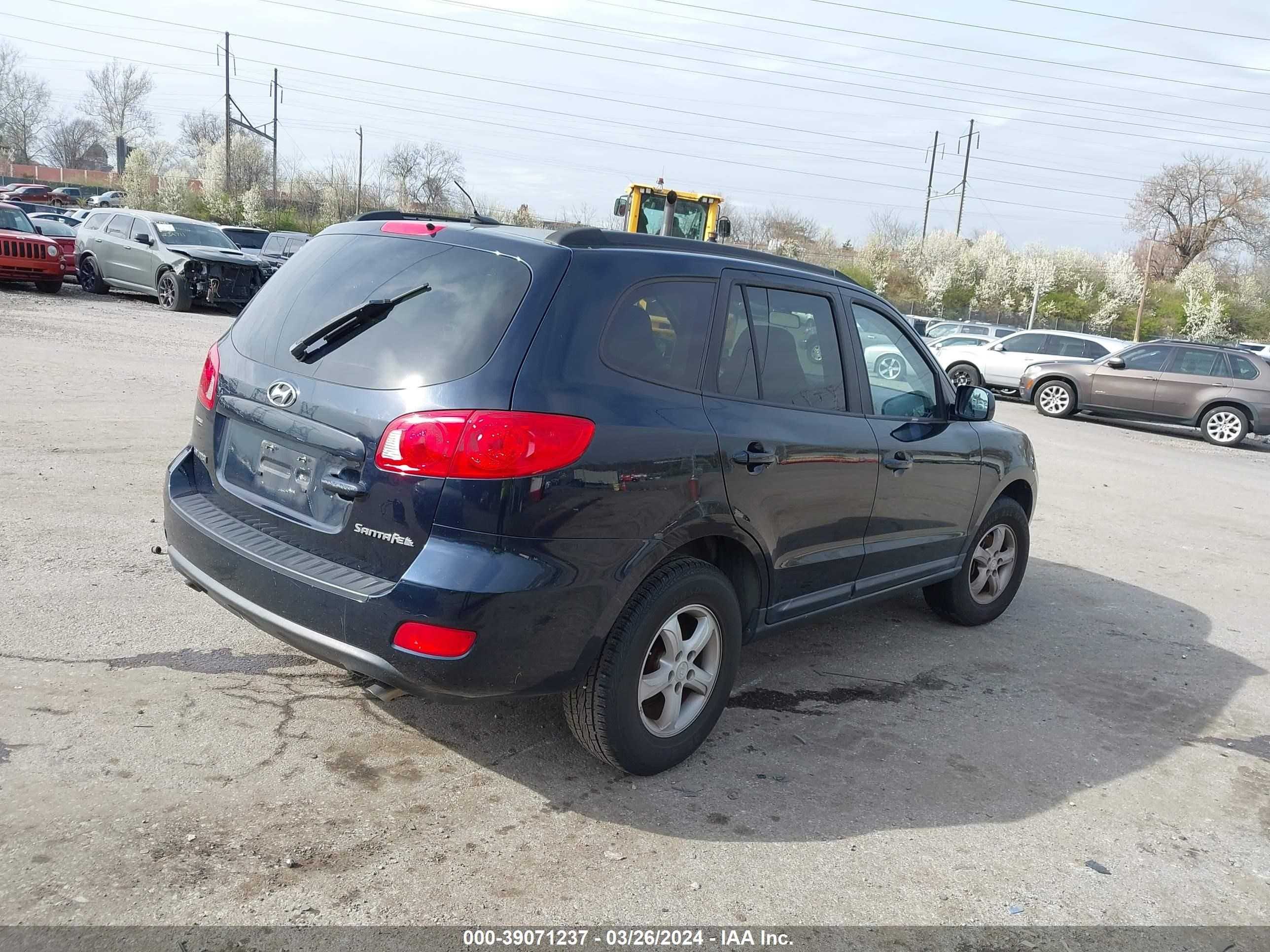 Photo 3 VIN: 5NMSG13D28H148736 - HYUNDAI SANTA FE 