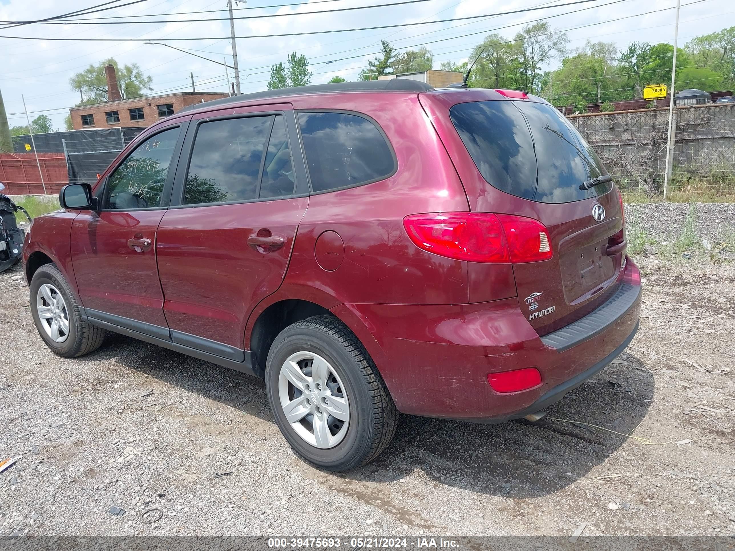 Photo 2 VIN: 5NMSG13D39H263363 - HYUNDAI SANTA FE 