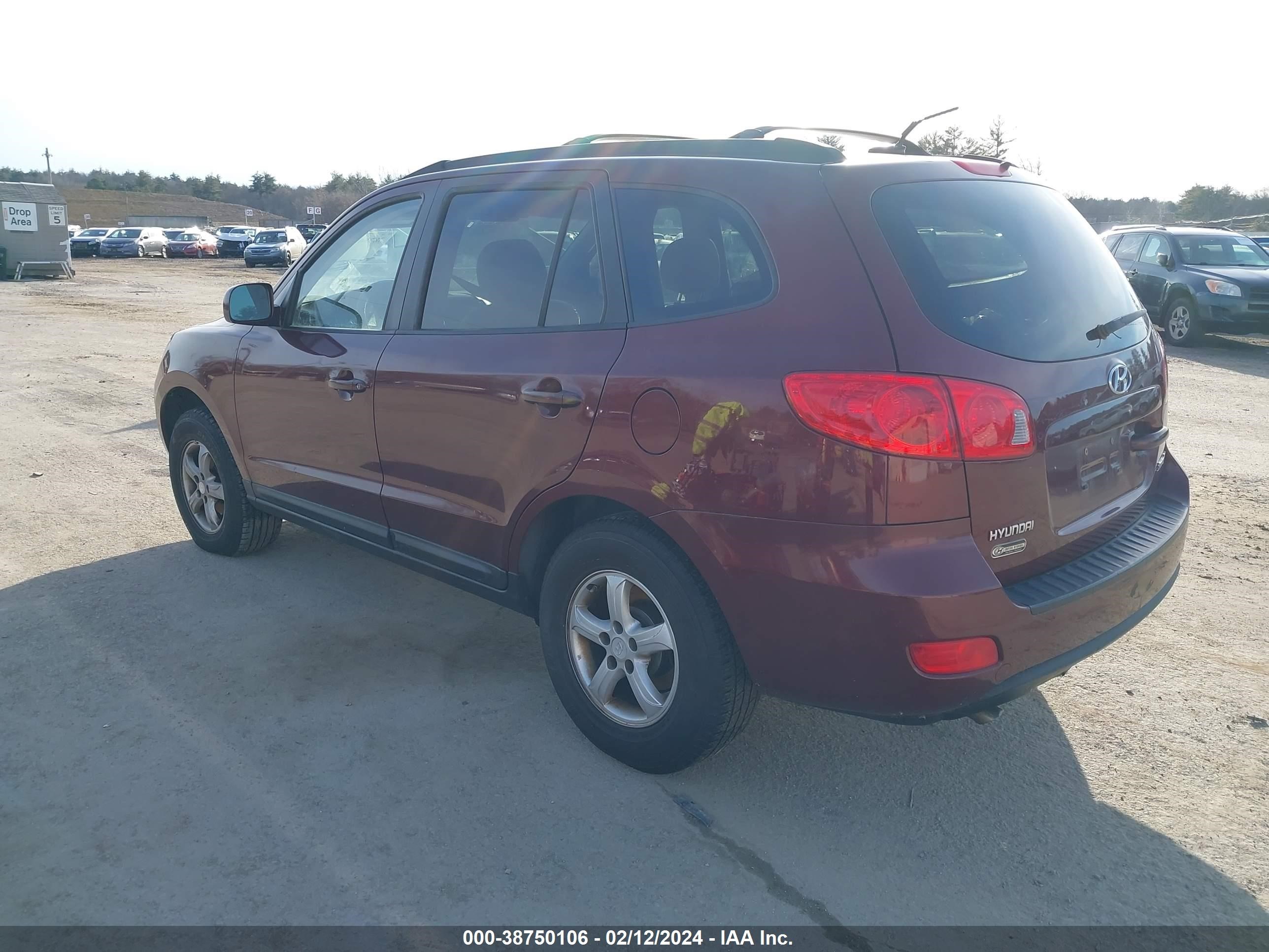 Photo 2 VIN: 5NMSG13D68H152854 - HYUNDAI SANTA FE 