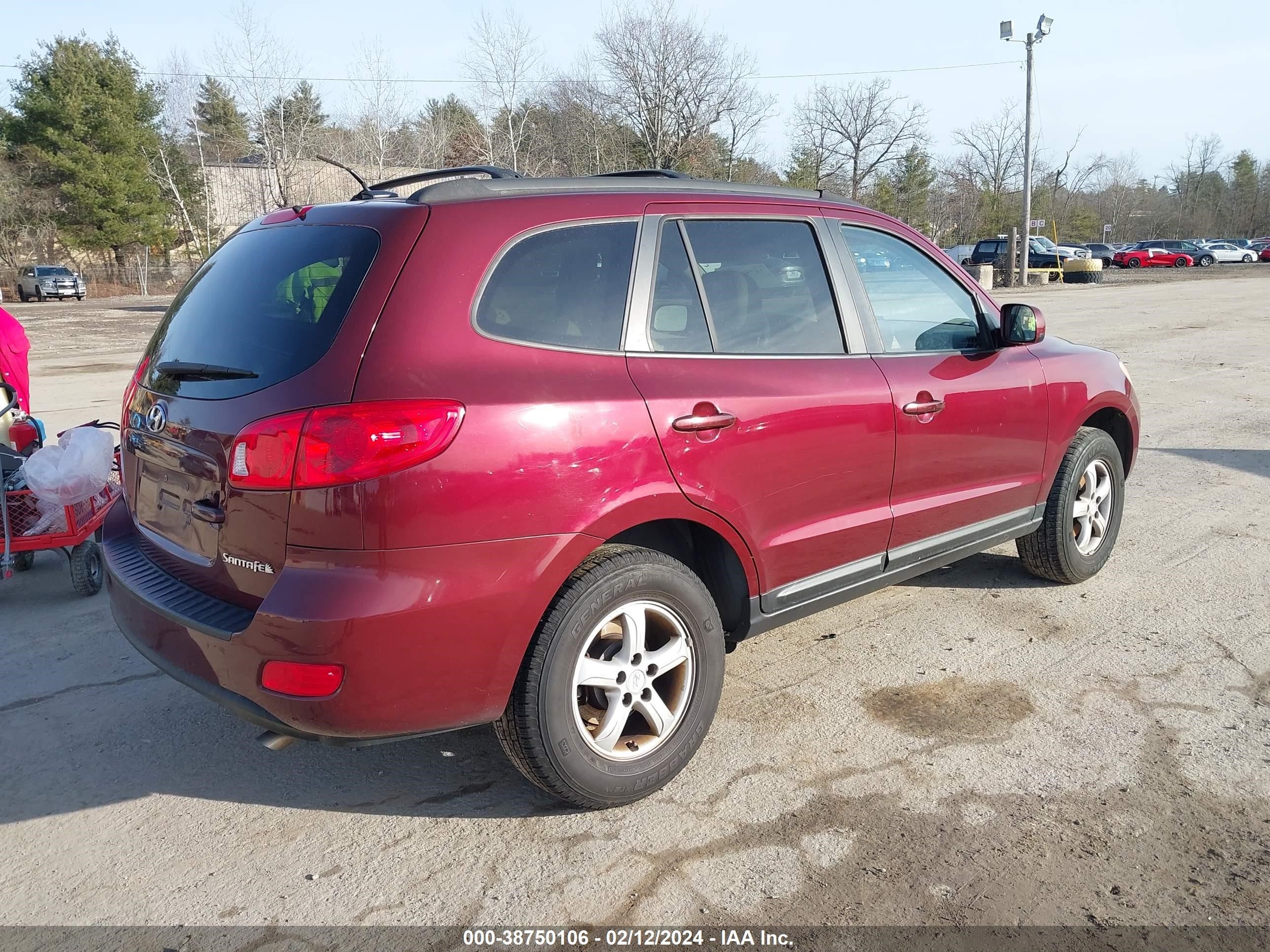 Photo 3 VIN: 5NMSG13D68H152854 - HYUNDAI SANTA FE 