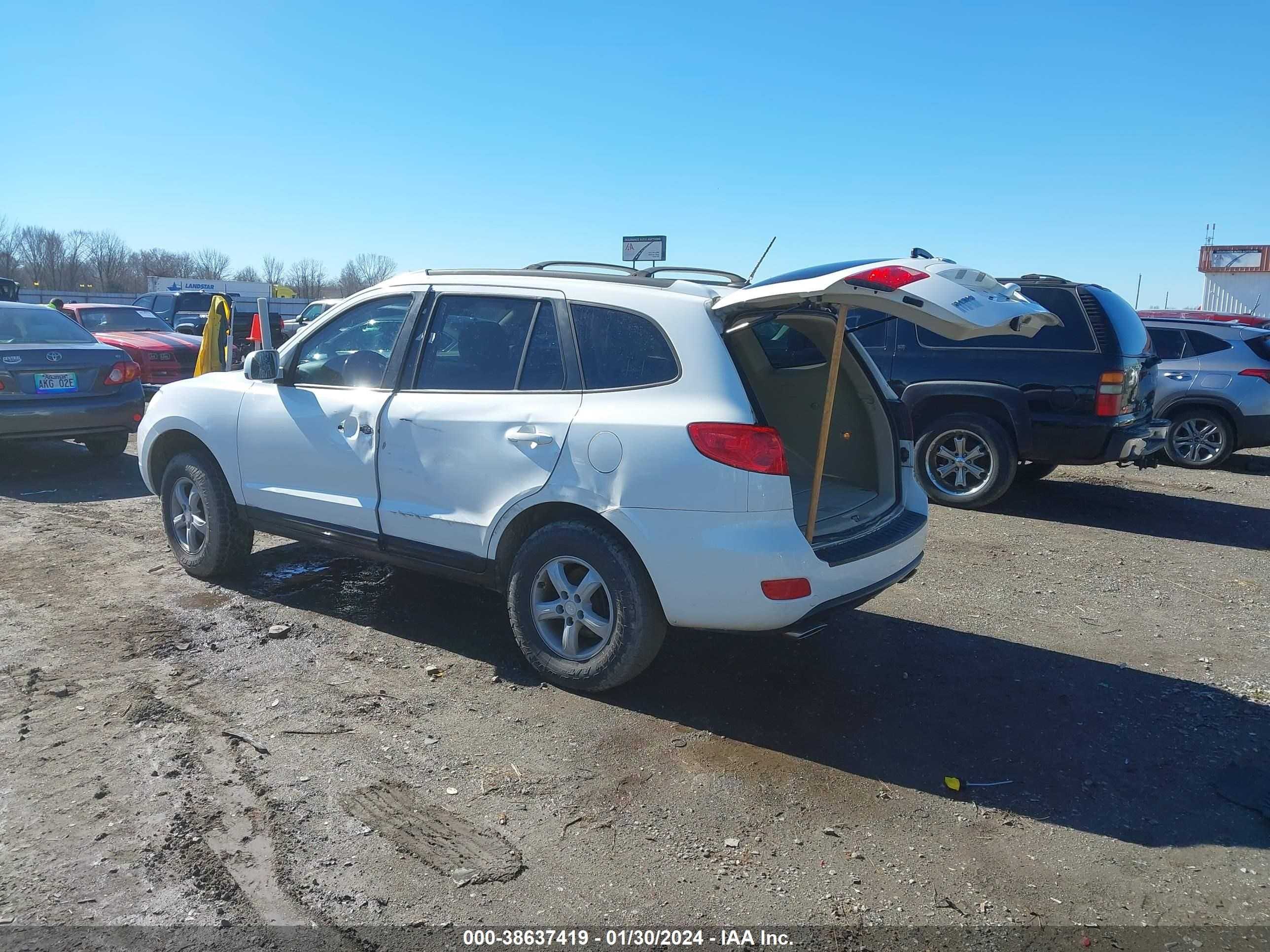 Photo 2 VIN: 5NMSG13D97H097704 - HYUNDAI SANTA FE 