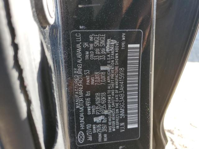 Photo 12 VIN: 5NMSG3AB3AH415918 - HYUNDAI SANTA FE 