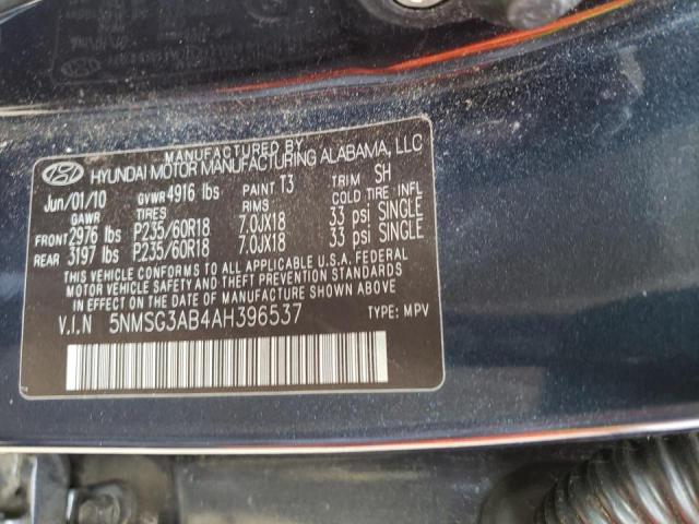 Photo 9 VIN: 5NMSG3AB4AH396537 - HYUNDAI SANTA FE G 