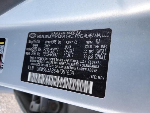 Photo 11 VIN: 5NMSG3AB6AH391839 - HYUNDAI SANTA FE G 