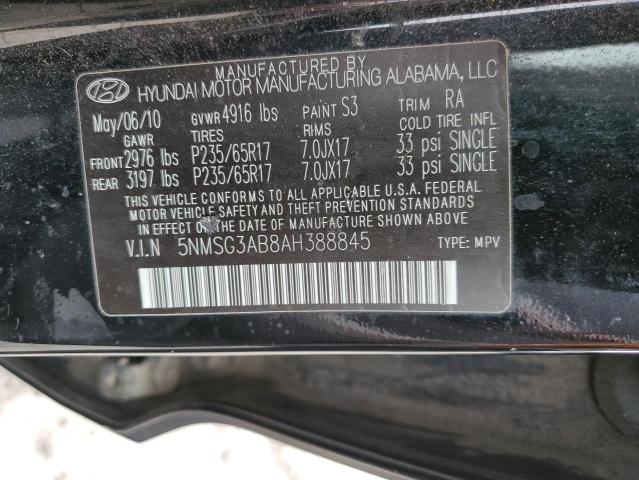 Photo 12 VIN: 5NMSG3AB8AH388845 - HYUNDAI SANTA FE G 