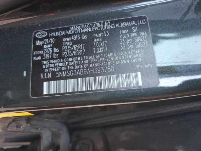 Photo 11 VIN: 5NMSG3AB9AH393780 - HYUNDAI SANTA FE G 