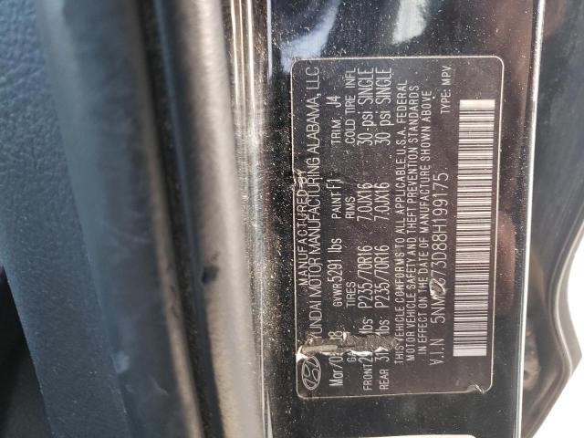 Photo 11 VIN: 5NMSG73D88H199175 - HYUNDAI SANTA FE 