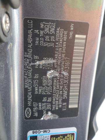 Photo 12 VIN: 5NMSH13E08H131617 - HYUNDAI SANTA FE 