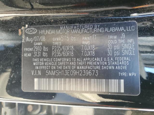 Photo 12 VIN: 5NMSH13E09H239673 - HYUNDAI SANTA FE 