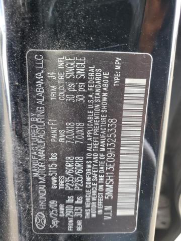 Photo 11 VIN: 5NMSH13E09H325338 - HYUNDAI SANTA FE S 