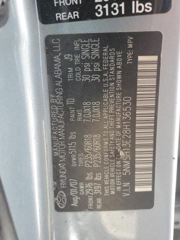 Photo 12 VIN: 5NMSH13E28H136530 - HYUNDAI SANTA FE S 