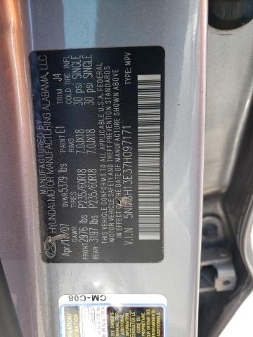 Photo 12 VIN: 5NMSH13E37H097171 - HYUNDAI SANTA FE 