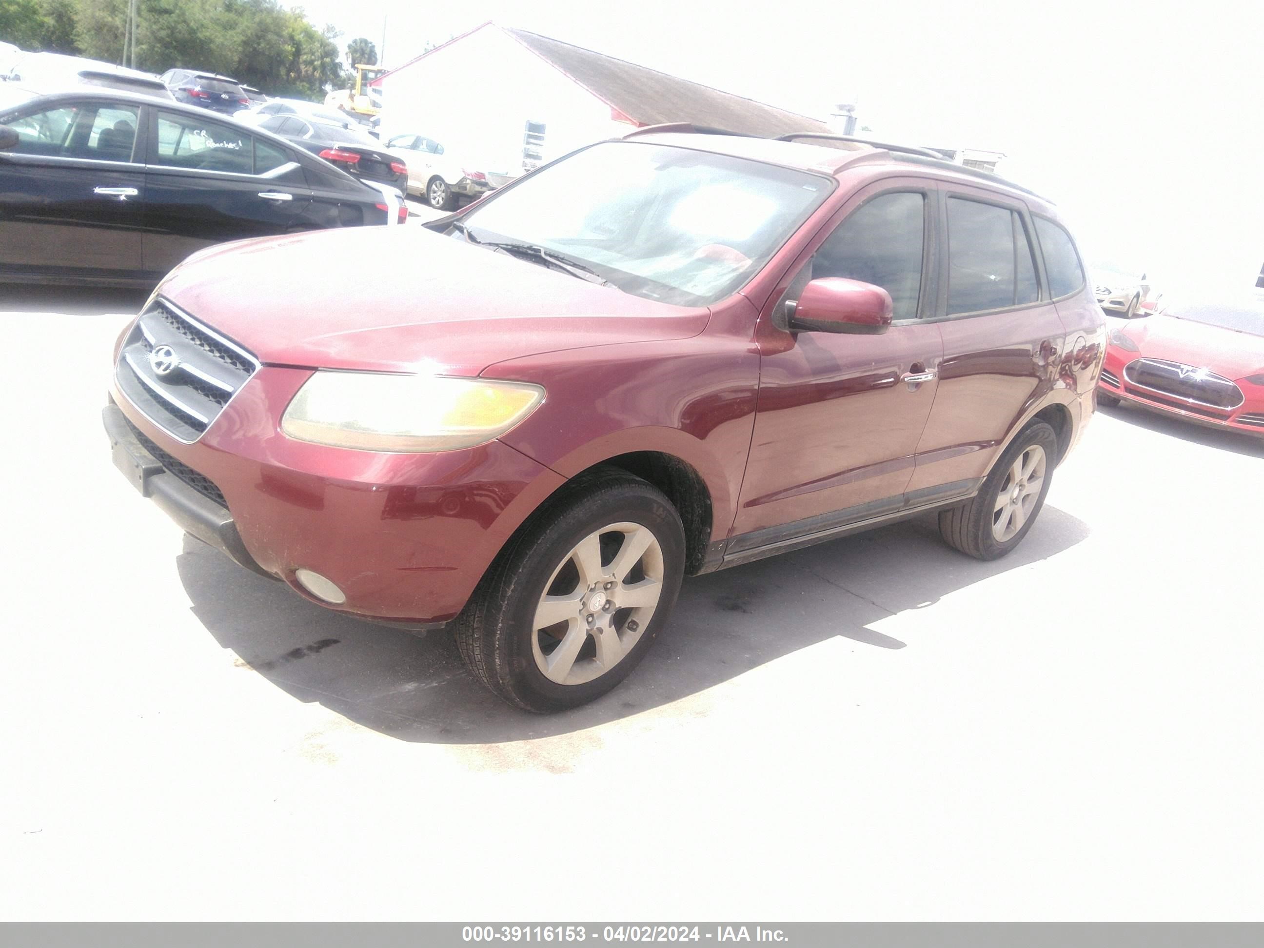 Photo 1 VIN: 5NMSH13E47H019806 - HYUNDAI SANTA FE 