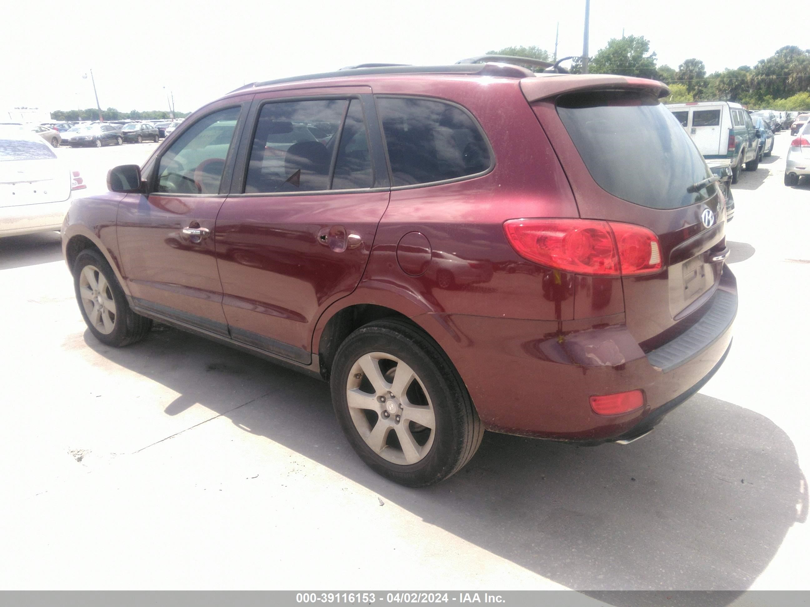 Photo 2 VIN: 5NMSH13E47H019806 - HYUNDAI SANTA FE 