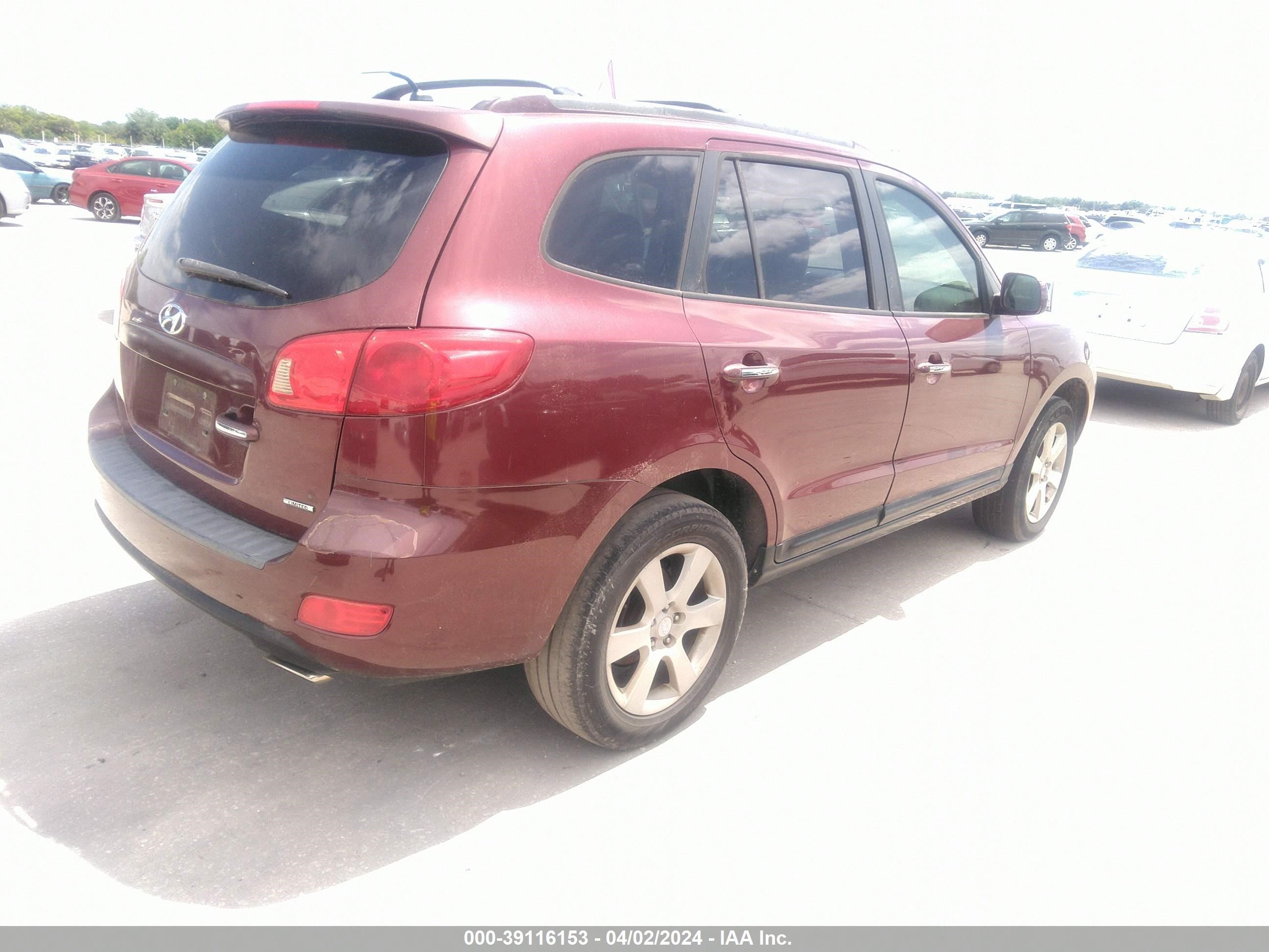 Photo 3 VIN: 5NMSH13E47H019806 - HYUNDAI SANTA FE 