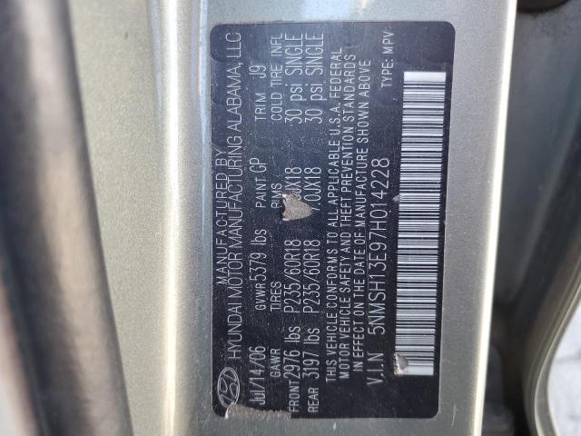 Photo 12 VIN: 5NMSH13E97H014228 - HYUNDAI SANTA FE 