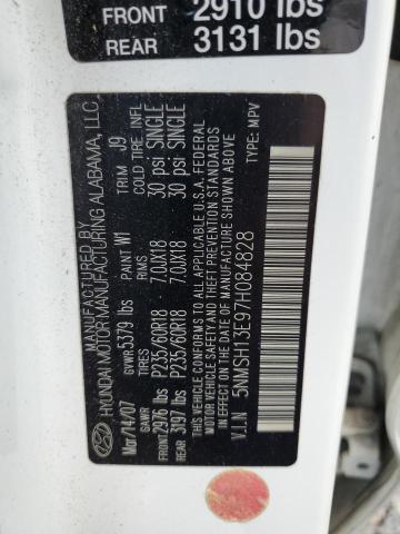 Photo 11 VIN: 5NMSH13E97H084828 - HYUNDAI SANTA FE 