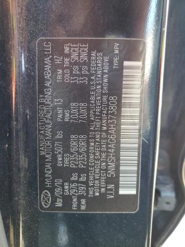 Photo 12 VIN: 5NMSH4AG6AH373808 - HYUNDAI SANTA FE S 