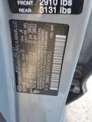 Photo 13 VIN: 5NMSH73E87H040953 - HYUNDAI SANTA FE S 