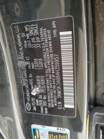 Photo 11 VIN: 5NMSK3AB8AH359957 - HYUNDAI SANTA FE 