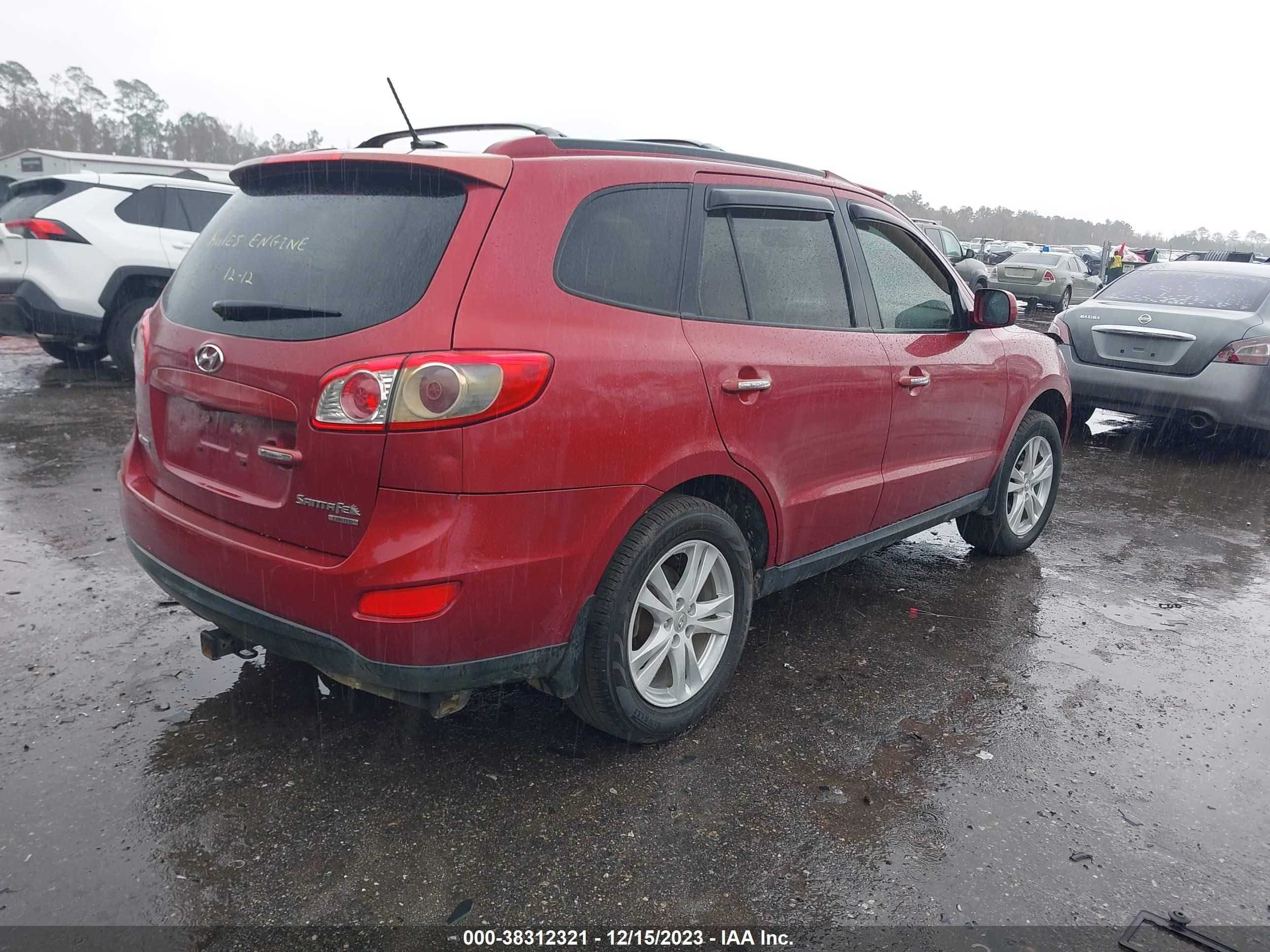 Photo 3 VIN: 5NMSK4AGXAH363350 - HYUNDAI SANTA FE 