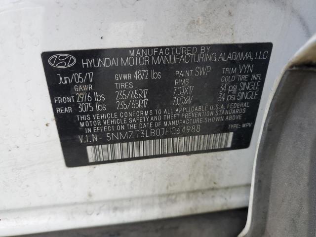 Photo 11 VIN: 5NMZT3LB0JH064988 - HYUNDAI SANTA FE 