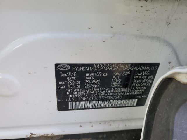 Photo 12 VIN: 5NMZT3LB1JH098048 - HYUNDAI SANTA FE 