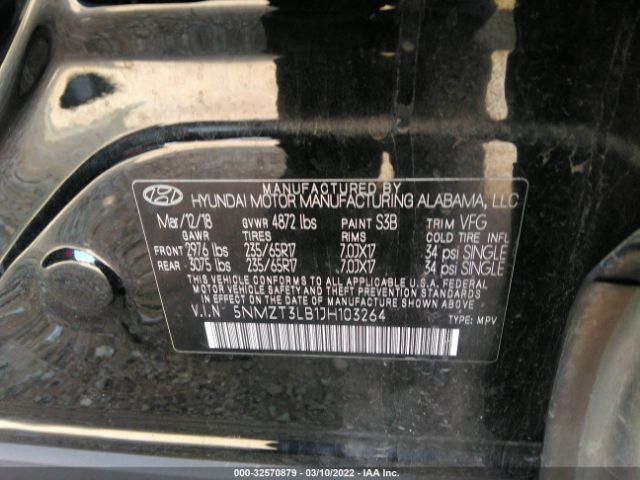 Photo 8 VIN: 5NMZT3LB1JH103264 - HYUNDAI SANTA FE SPORT 