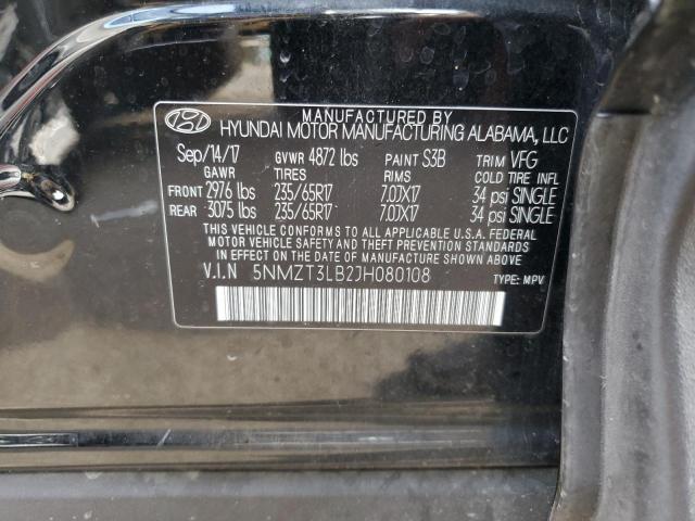 Photo 11 VIN: 5NMZT3LB2JH080108 - HYUNDAI SANTA FE S 