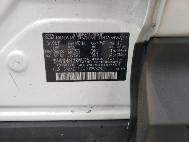 Photo 9 VIN: 5NMZT3LB2JH097328 - HYUNDAI SANTA FE S 