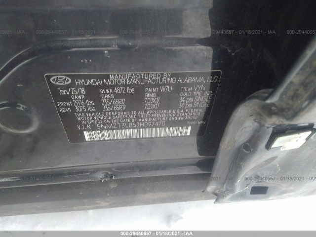 Photo 8 VIN: 5NMZT3LB5JH097470 - HYUNDAI SANTA FE SPORT 