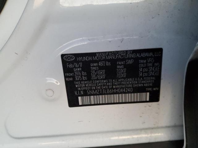 Photo 9 VIN: 5NMZT3LB6HH044240 - HYUNDAI SANTA FE S 