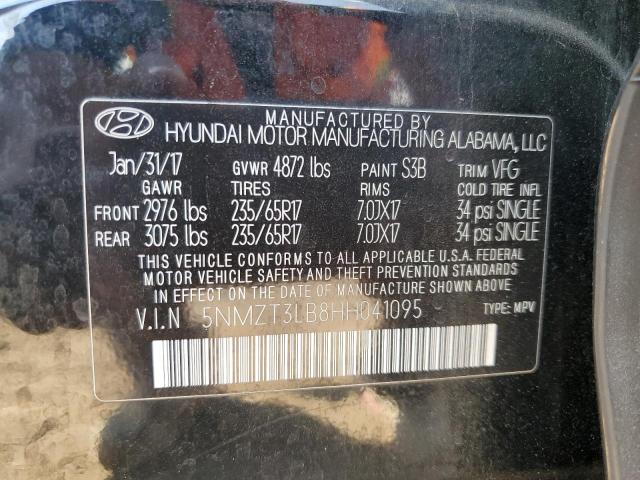 Photo 13 VIN: 5NMZT3LB8HH041095 - HYUNDAI SANTA FE S 