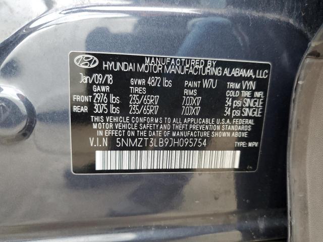 Photo 12 VIN: 5NMZT3LB9JH095754 - HYUNDAI SANTA FE 