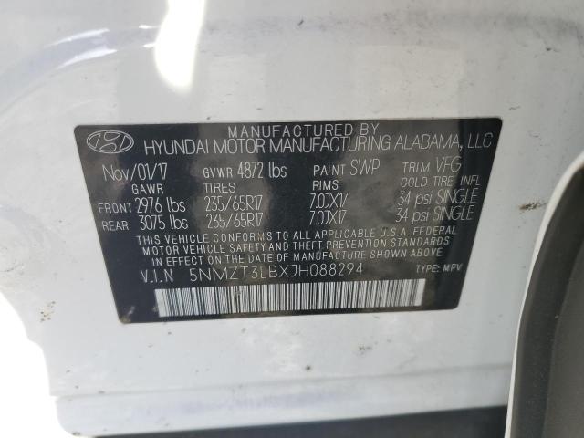 Photo 11 VIN: 5NMZT3LBXJH088294 - HYUNDAI SANTA FE 