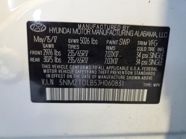 Photo 13 VIN: 5NMZTDLB5JH060831 - HYUNDAI SANTA FE 