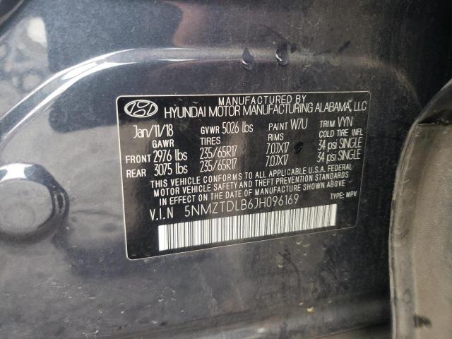 Photo 9 VIN: 5NMZTDLB6JH096169 - HYUNDAI SANTA FE S 